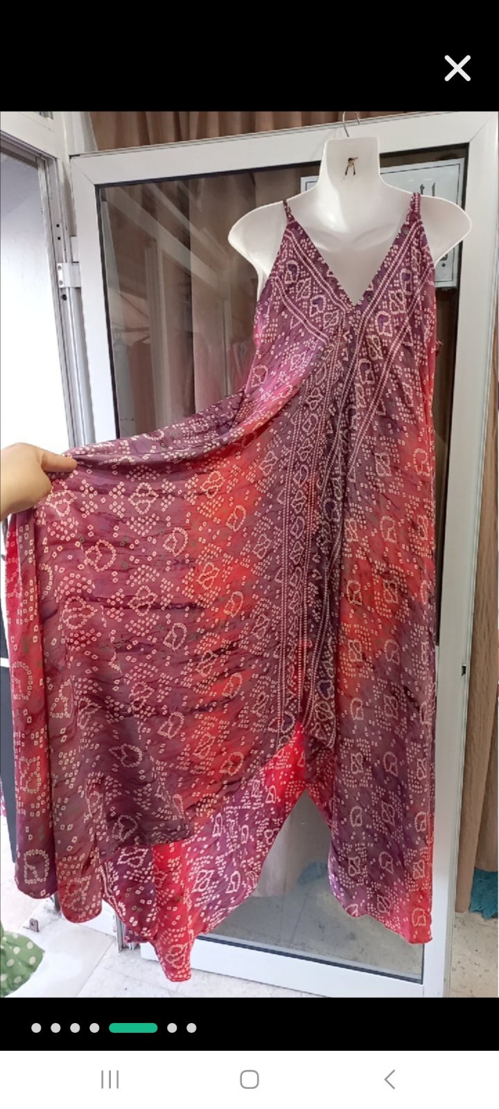 Une robe longue en soie 100%   talbess min 38 hata 44 de style bohème de la marque bohème 