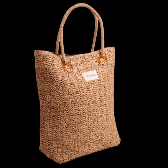 Sac de plage en jute Framesi, le Morphosis Summer Bag, se distingue par ses anses tressées robustes et ses anneaux en résine écaille fiha taftika tarja3 facilement mahouch mcharak juste mfatak chway sans importance mich bayna jimla photo n5 