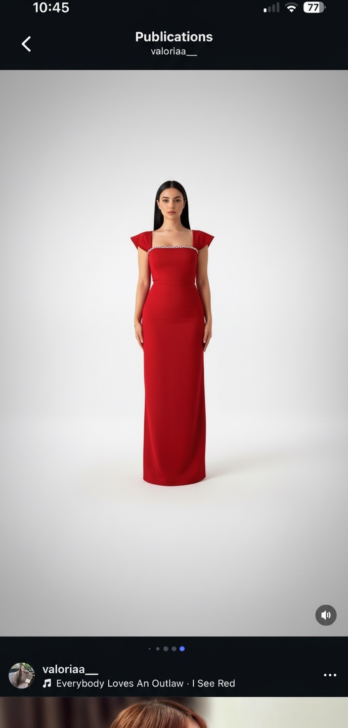 Une robe rouge portée une seule fois taille M 