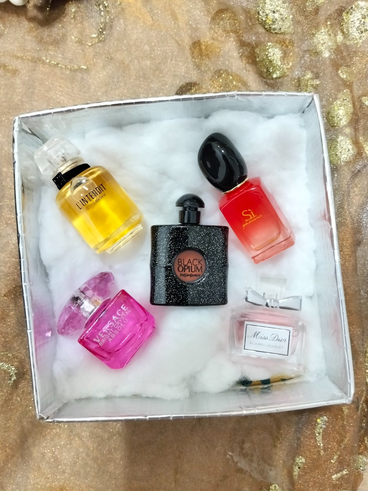 5 parfum original femme en miniature 