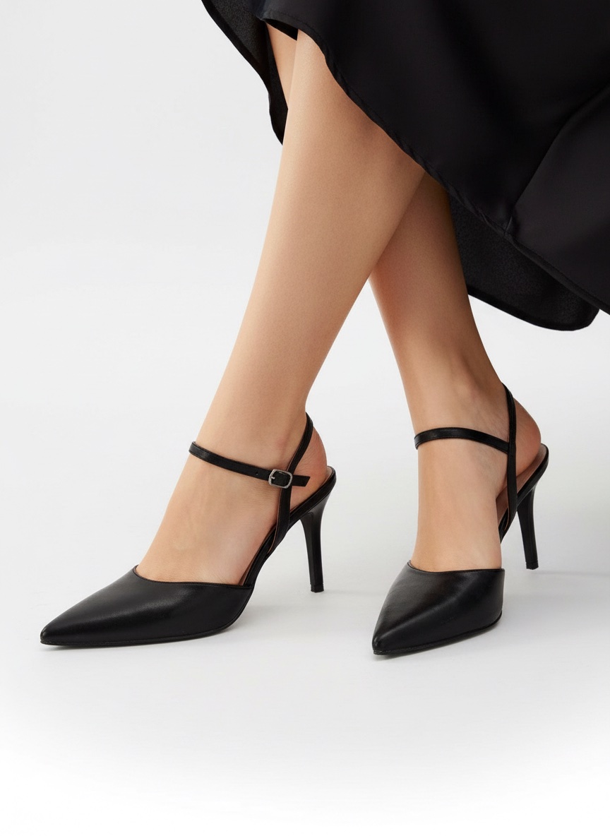 Sandales a talons noires (41)