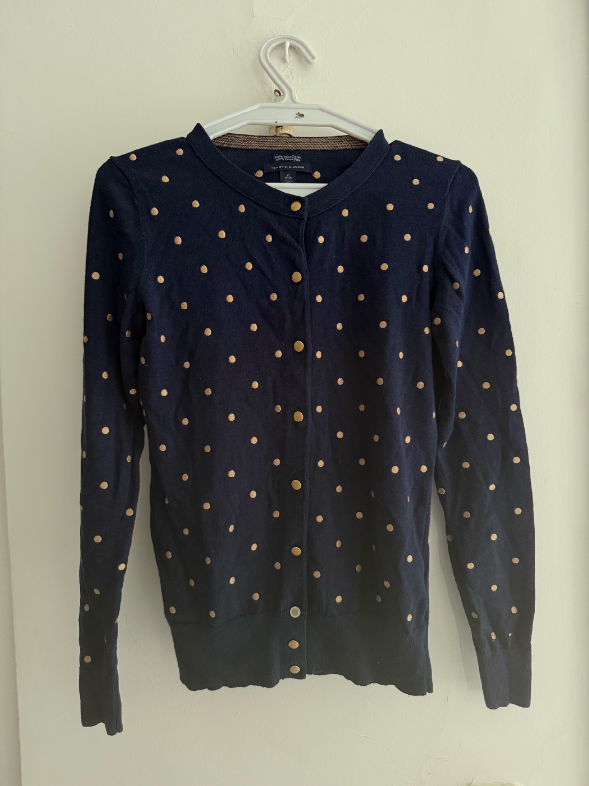 Gilet Tommy Hilfiger – bleu à pois
