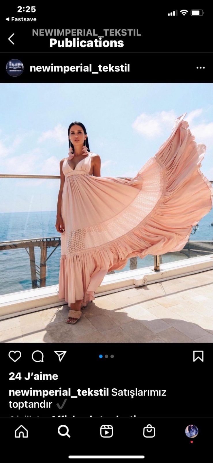 Robe rose cloche 