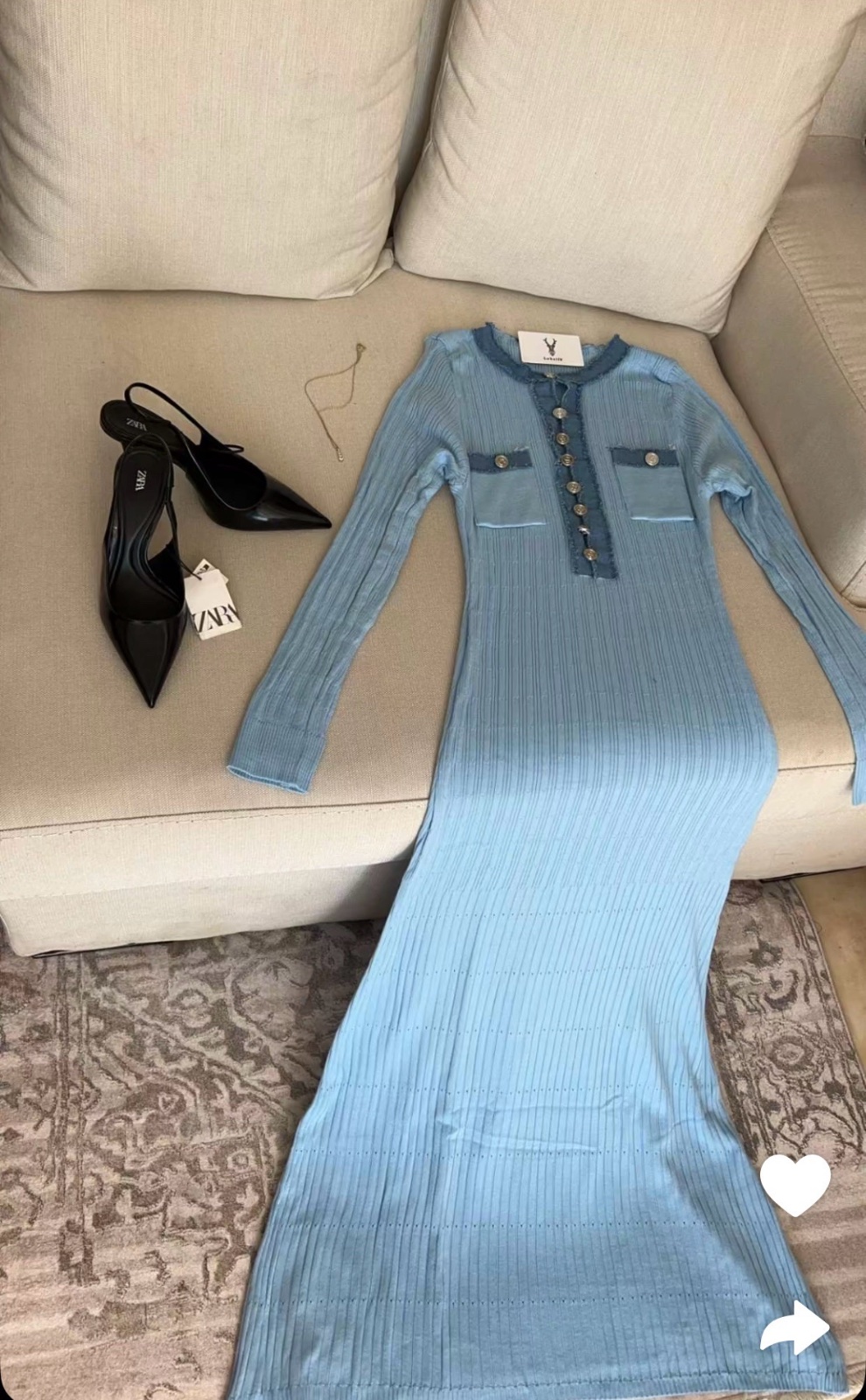Robe bleu ciel 
