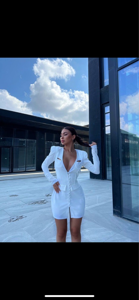 Robe courte blanche 