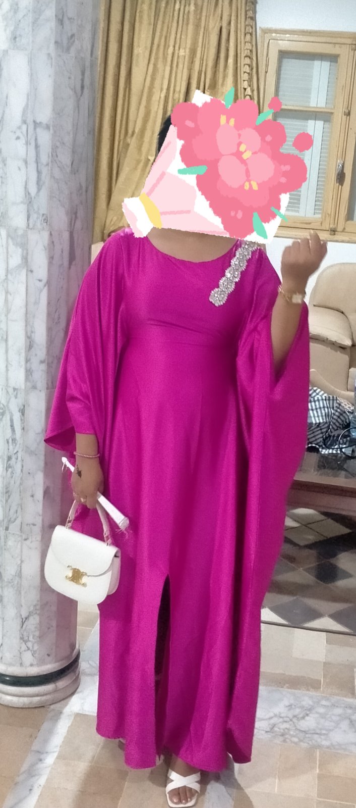Deux caftans ponchos portés une seule fois chacun