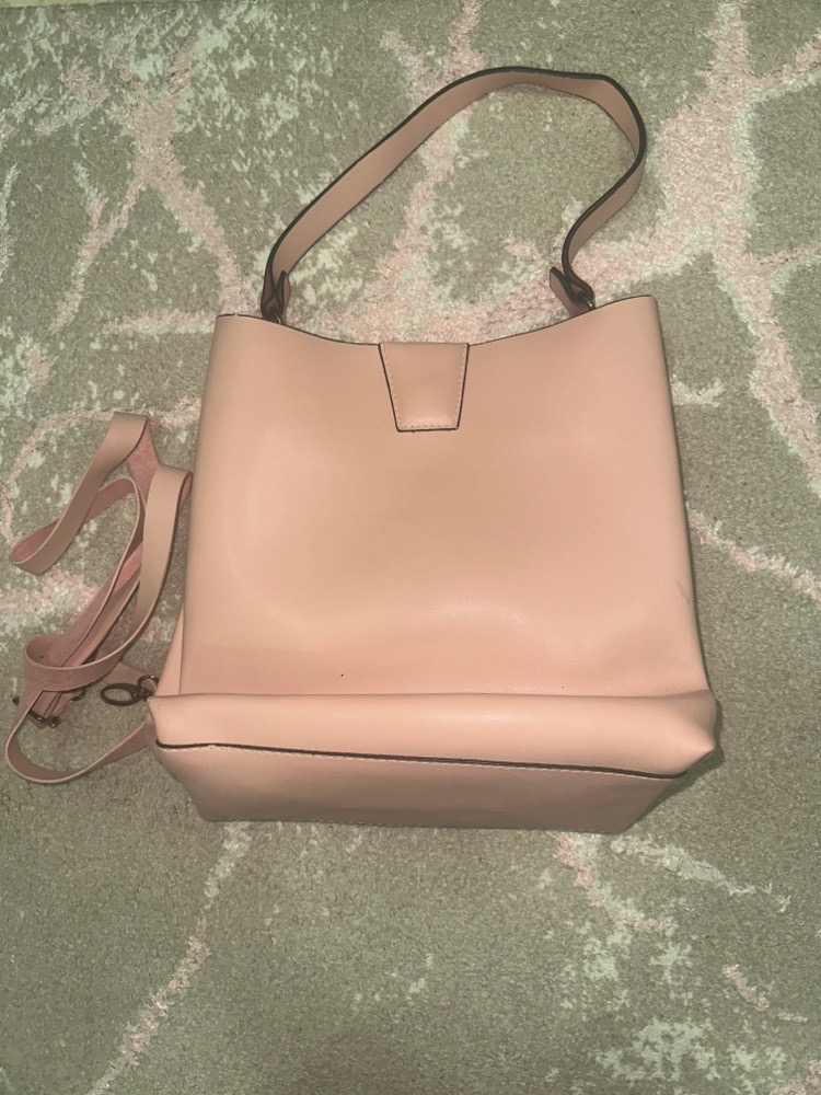 Sac à main rose poudré
