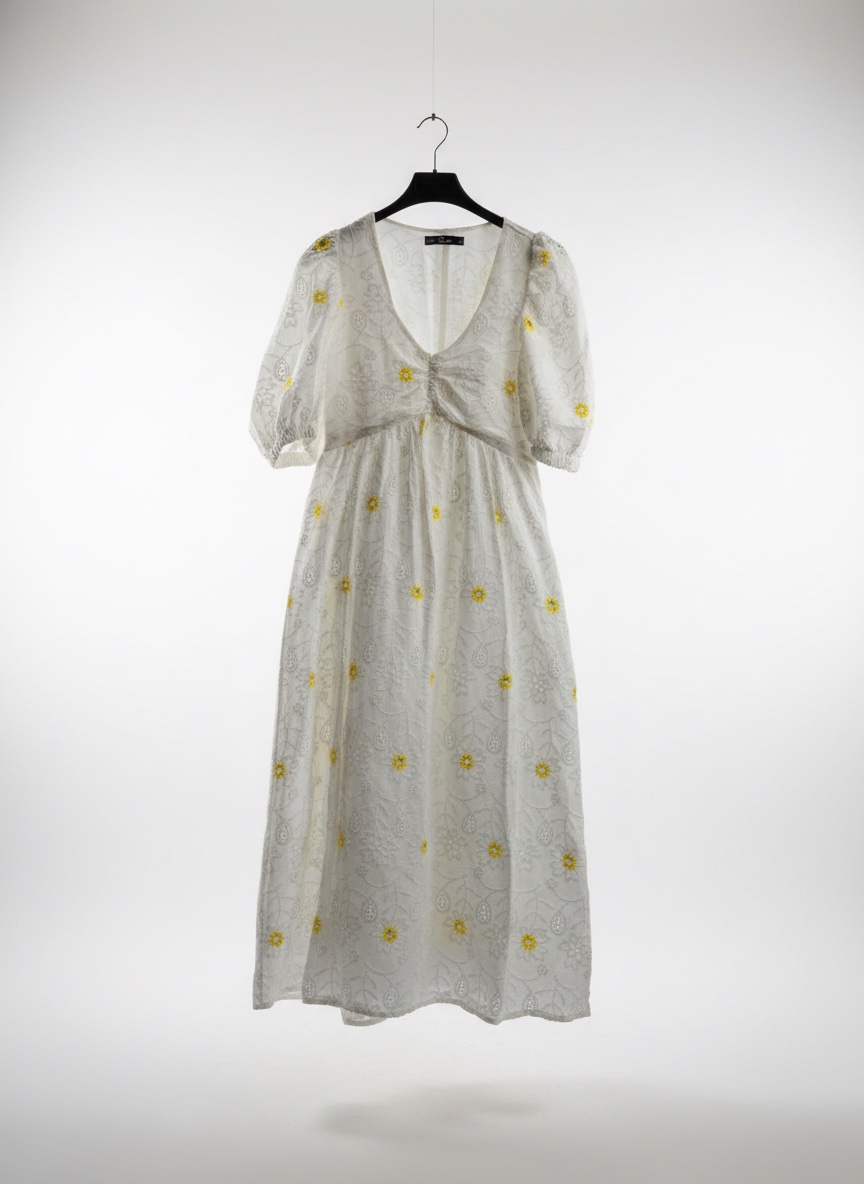 Robe Broderie Anglaise fleurie eyelet embroidery