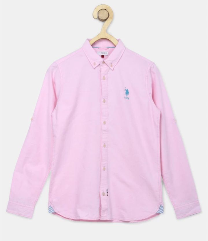 Sublime  chemise garçon  us pol rose