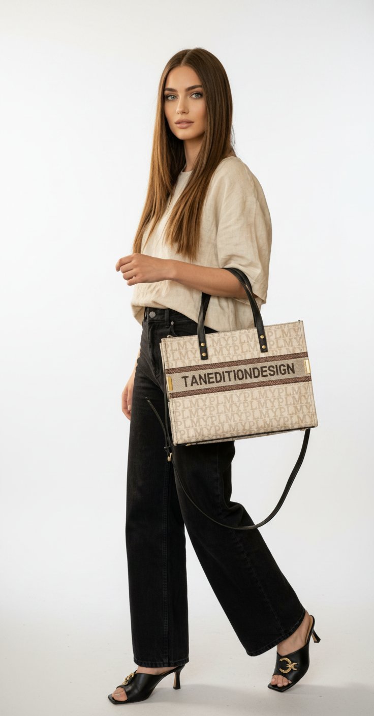 🤎🤎 jolie sac cabas beige noir 🖤🖤alie a design effet cristaux ♥️♥️♥️