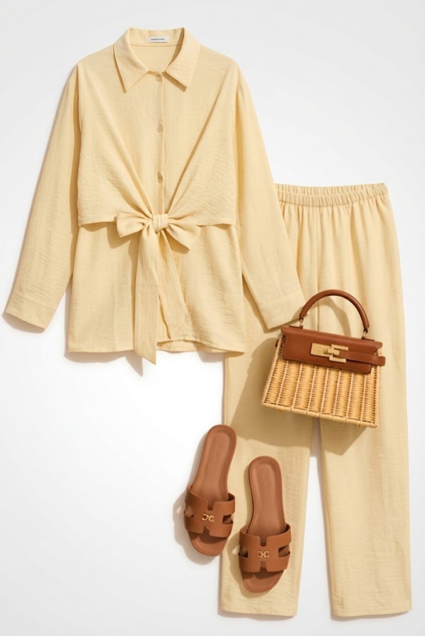 ♥️♥️♥️ Jolie set  jaune Clair ♥️♥️♥️