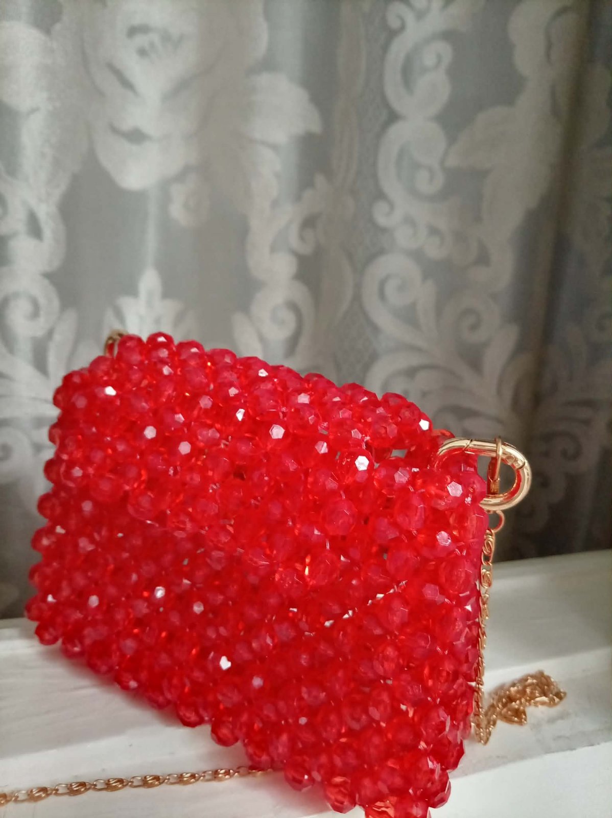 Sac en Perles rouge