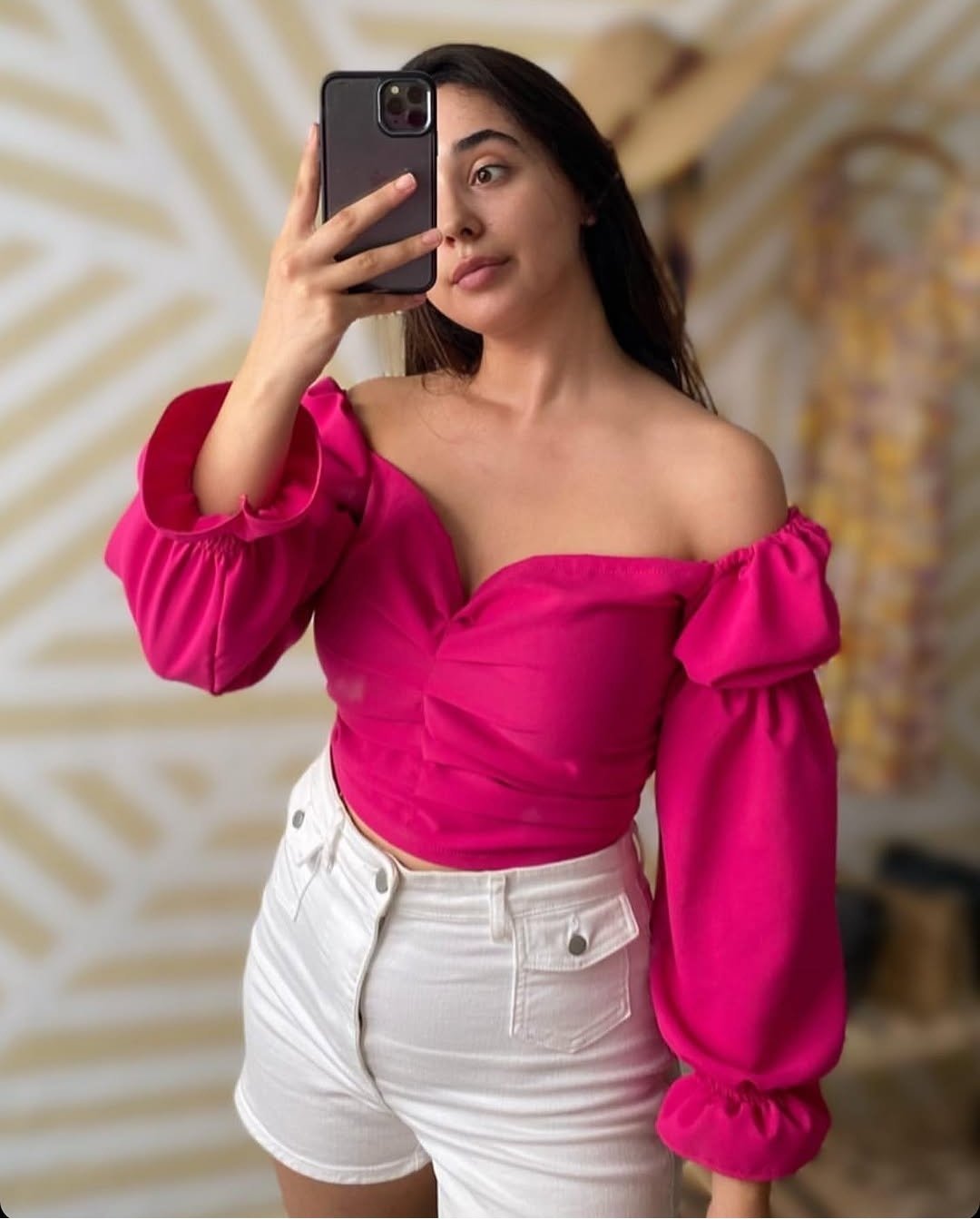 Chemise rose 