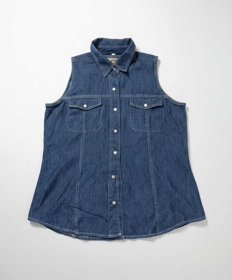 ✨ Chemise sans manches en jean💙