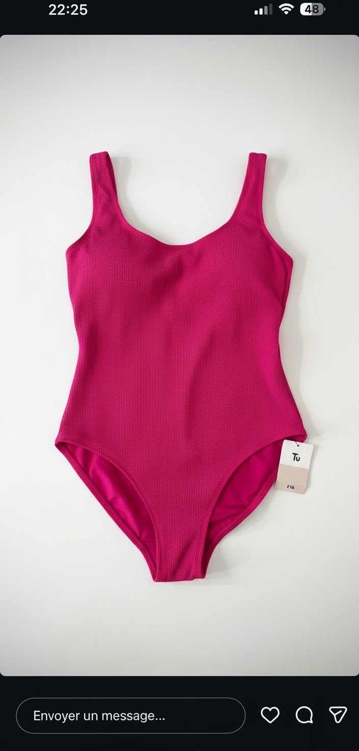 Maillot rose fushia de marque