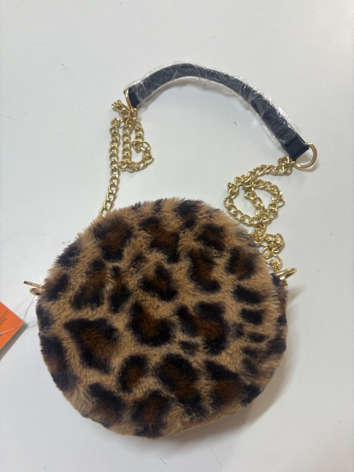 Sac rond effet léopard ultra tendance 