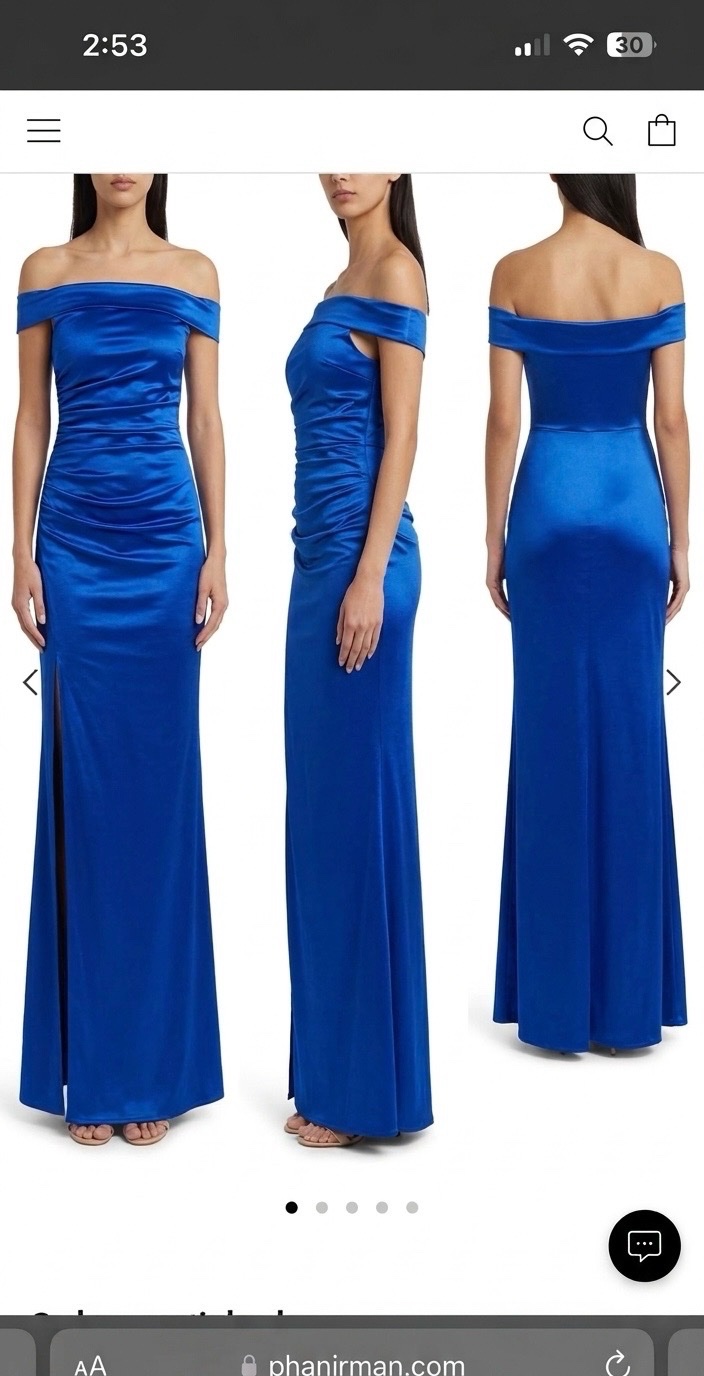 Dress blue elegant