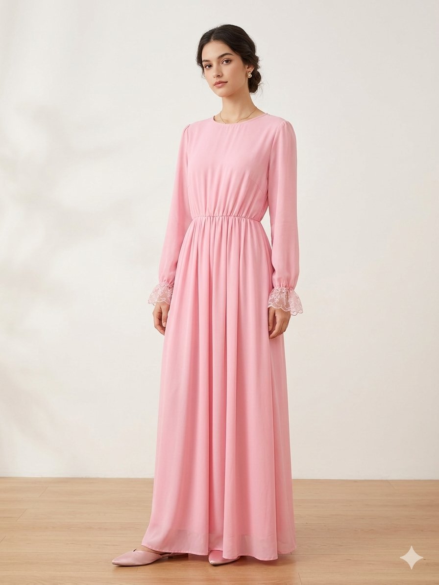 Robe rose bébé 
