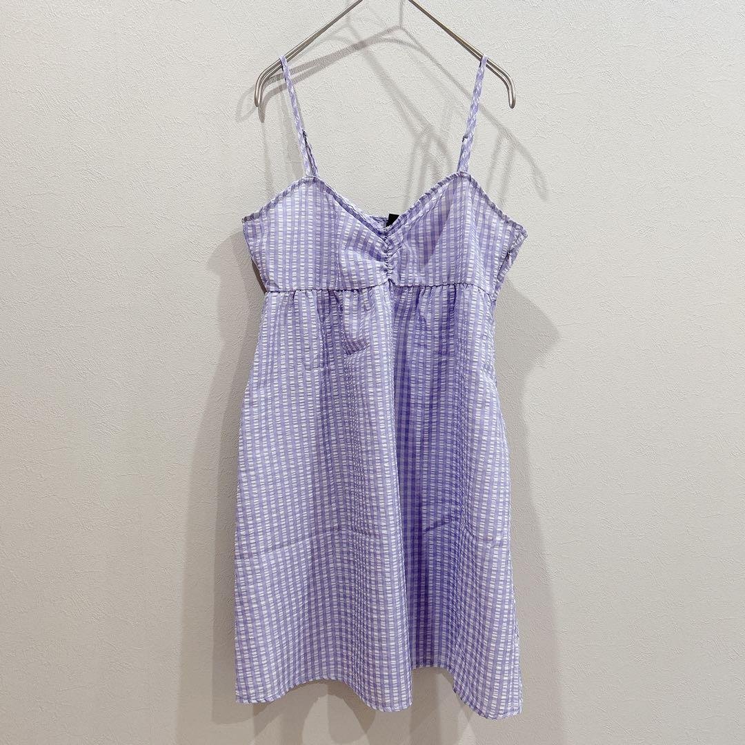 Robe bretelles courte lilas H&M
