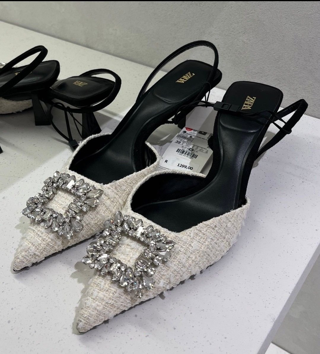 Escarpins zara en tweed