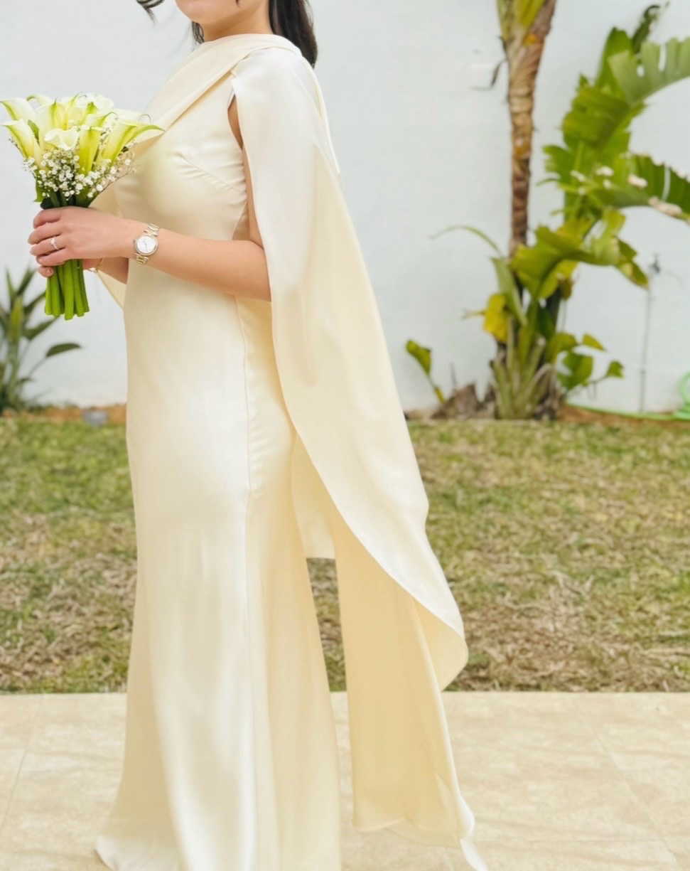 Robe longue blanche