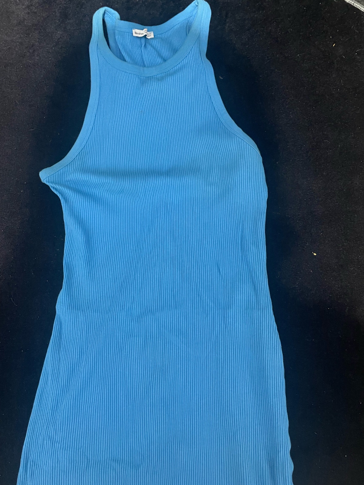 Robe bleue longue simple 