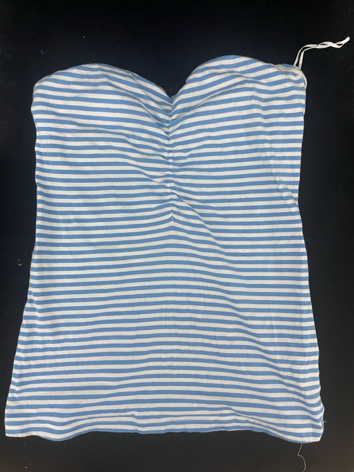 Bandeau rayé en bleu et blanc 