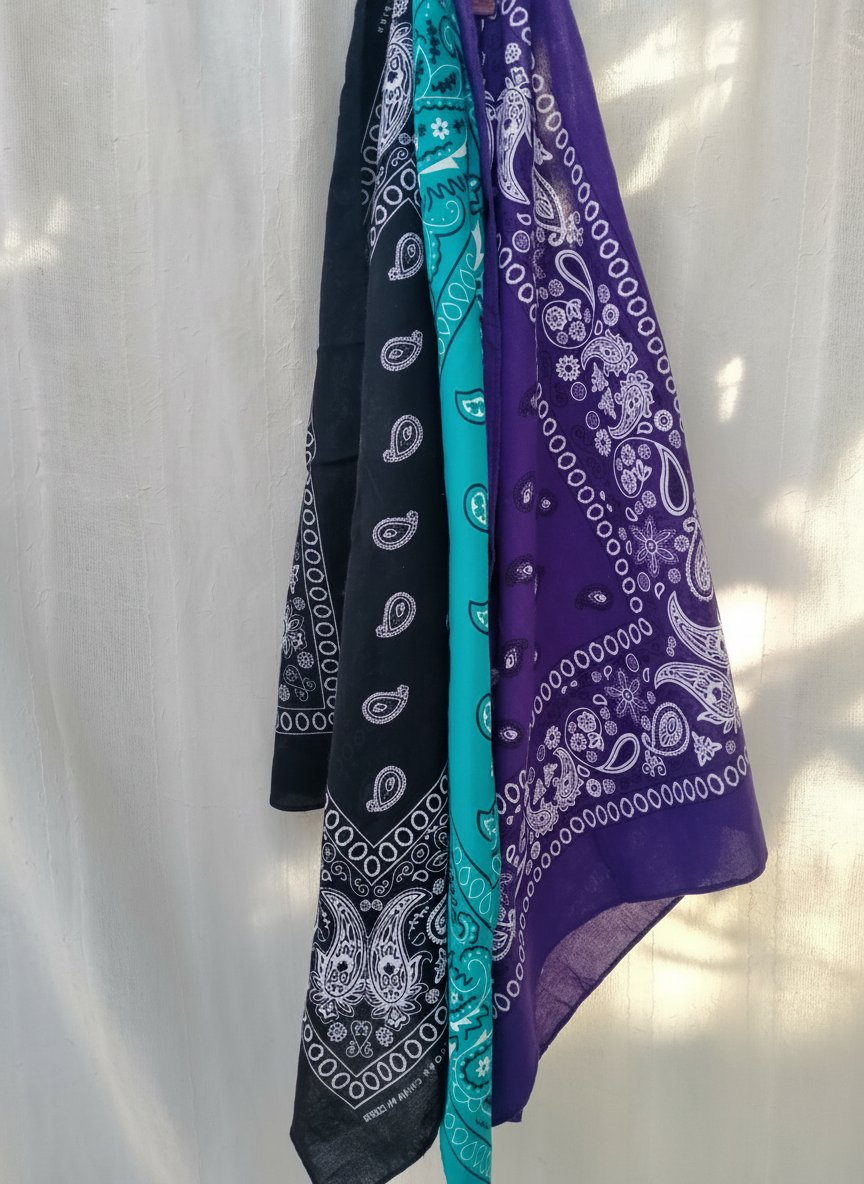 Lot de 3 foulard en coton 