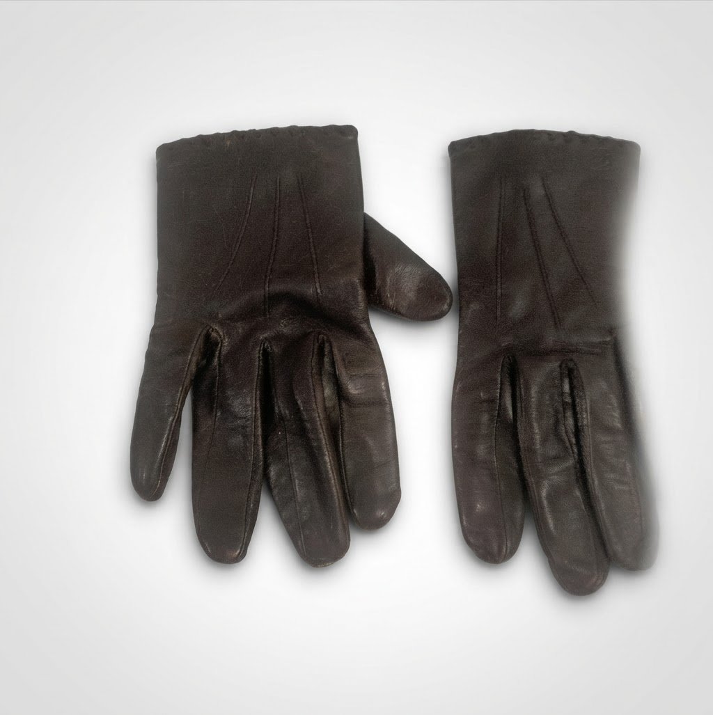 Gants en cuir véritable marron Ralph Lauren