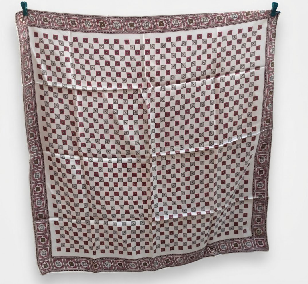 Foulard en soie multicolore 