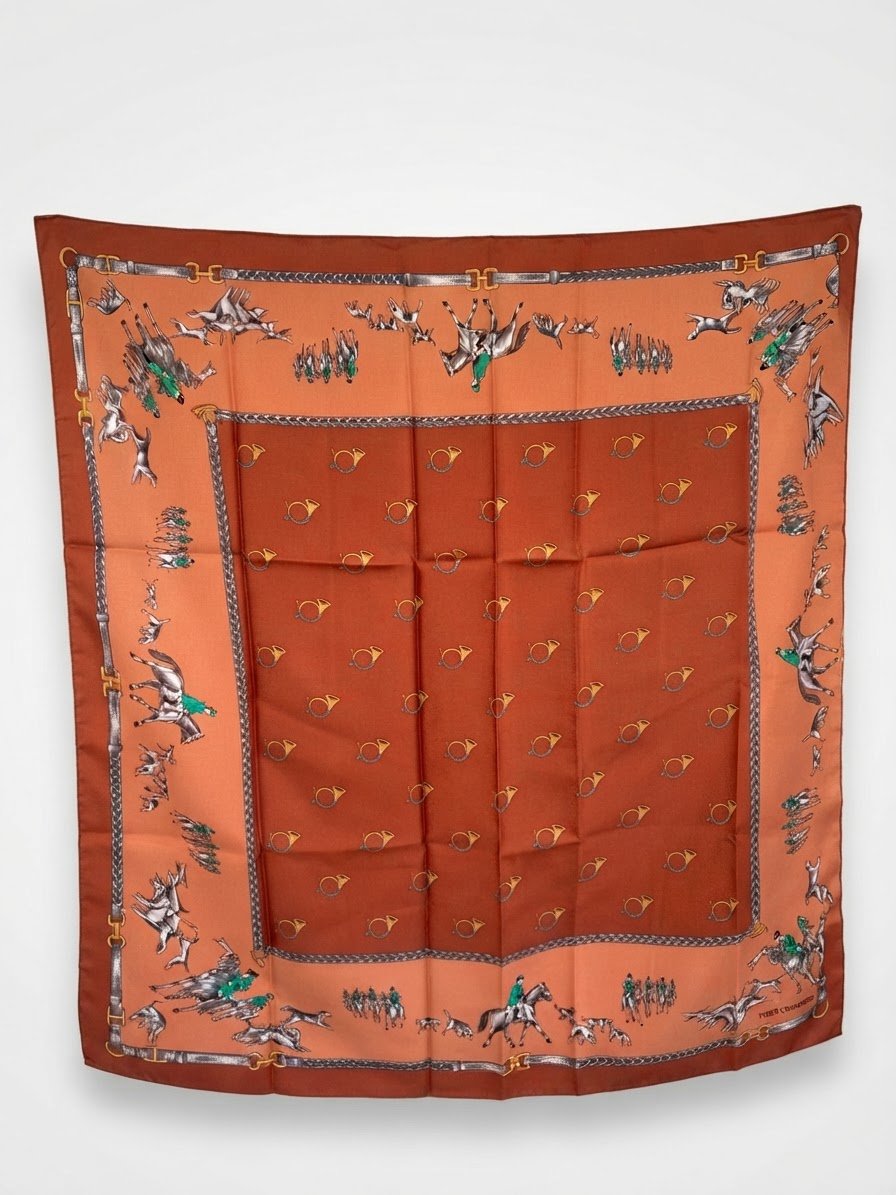 Foulard multicolore en soie