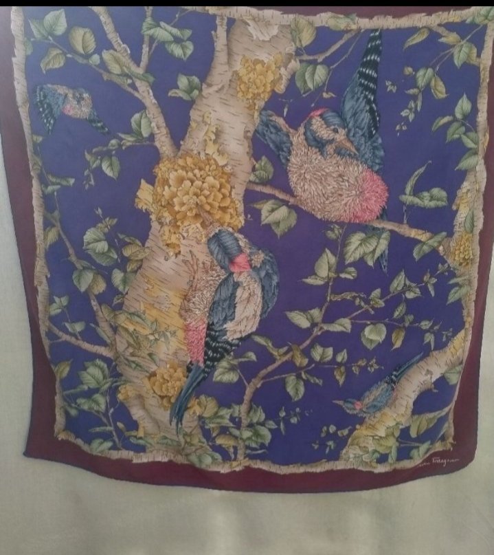 Foulard en soie Salvatore ferregamo 
