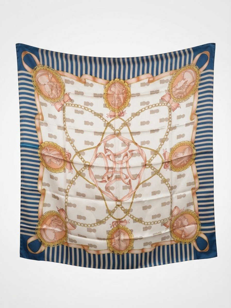 Foulard en soie multicolore 