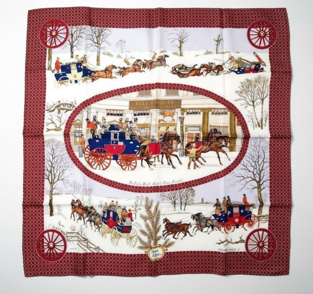 Foulard de luxe Hermès 