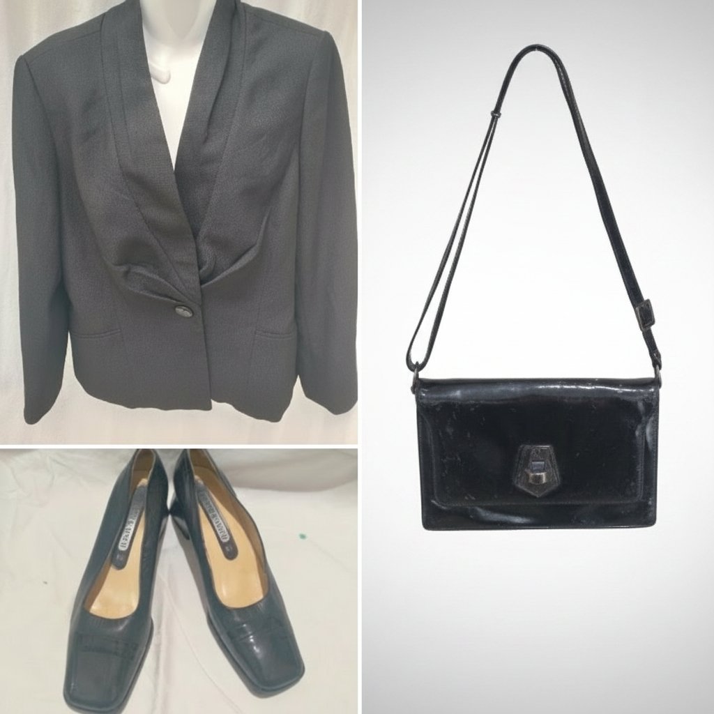 Lot kasper veste taille 44/46 scarpins 38/39 