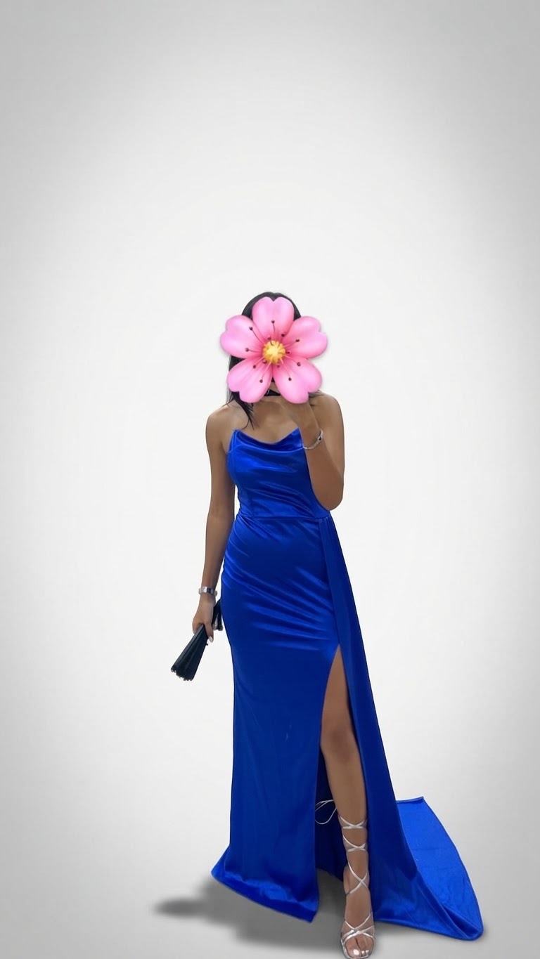 Robe de soirée bleu shein