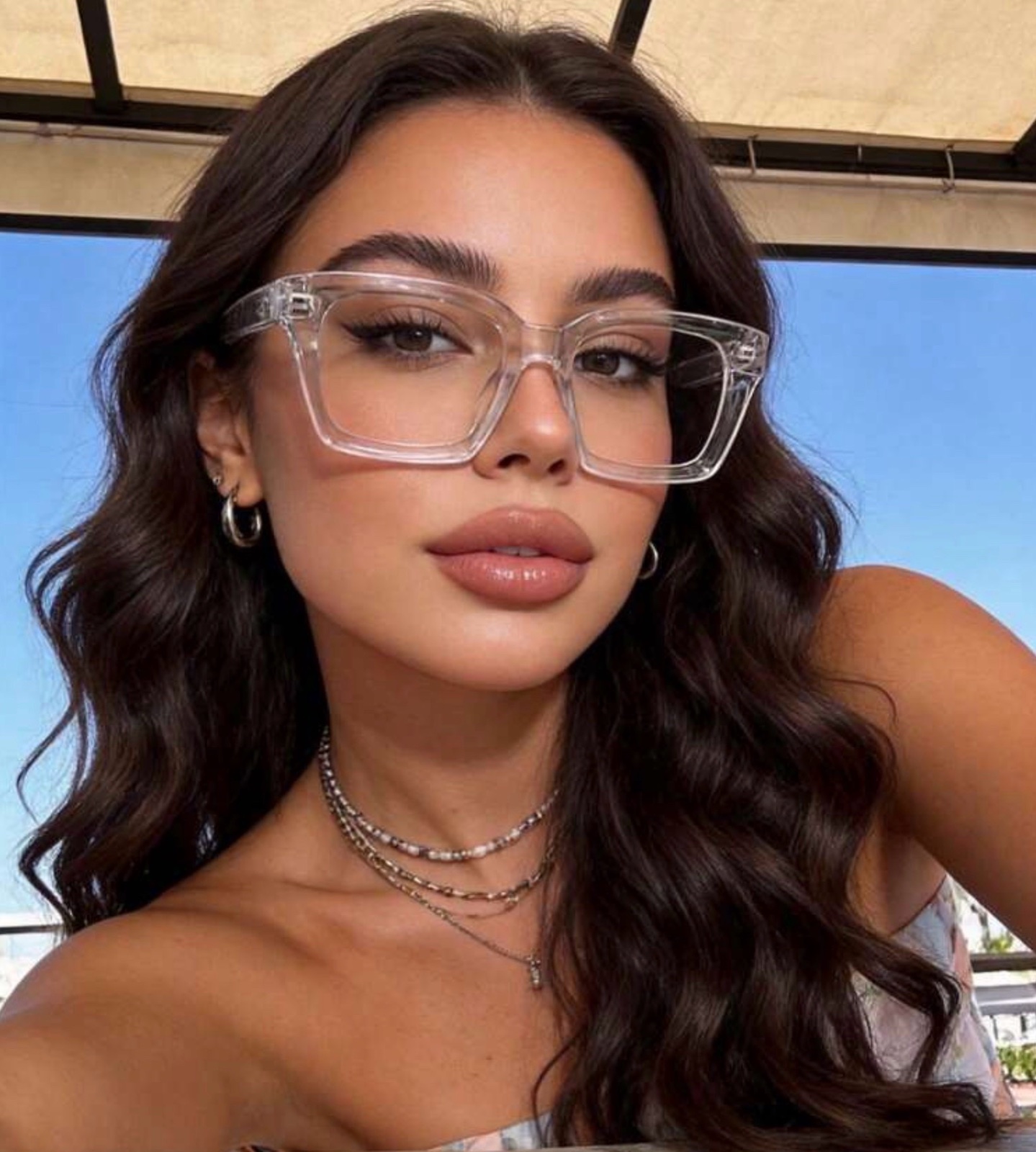 Lunette transparente shein cachetee