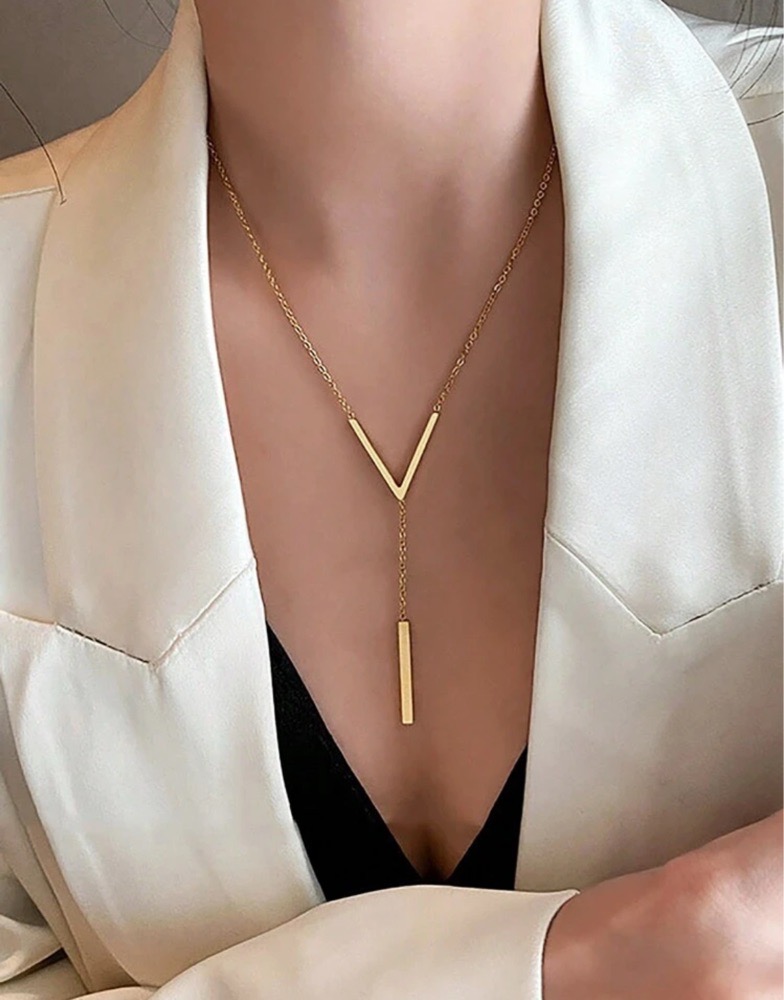 collier femme dorée cachetee