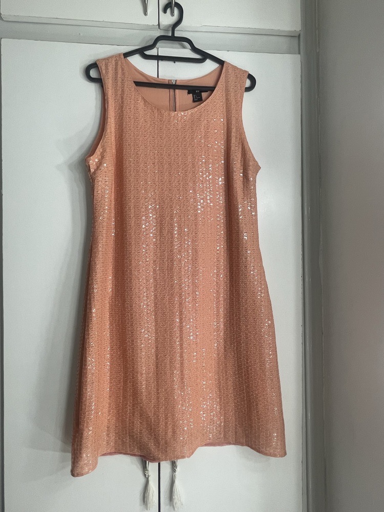 robe courte saumon  H&M 