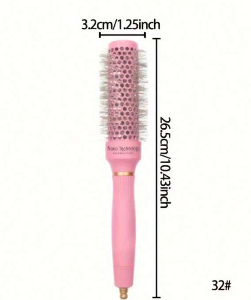brosse de cheveux rose cachetee