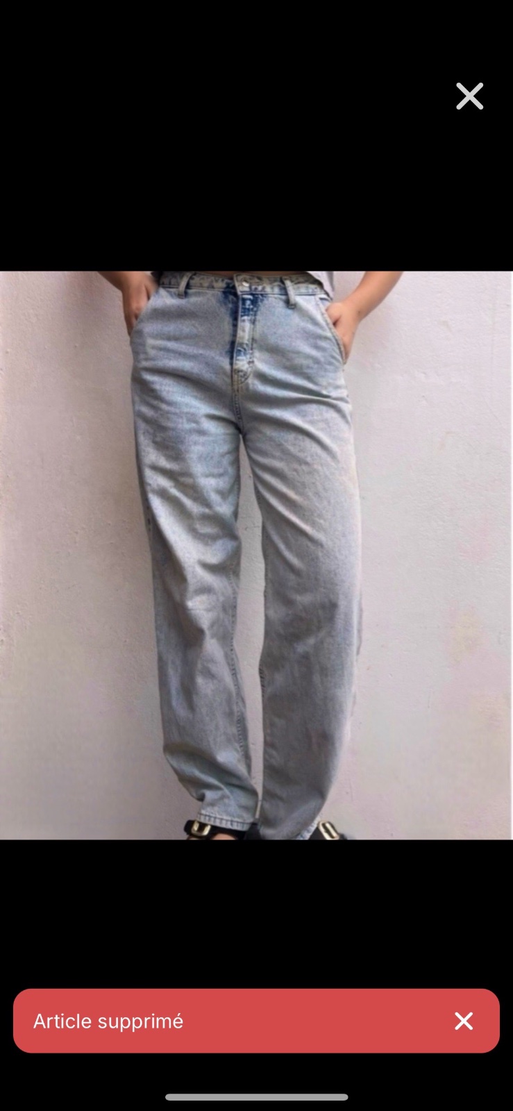 Pantalon jean femme