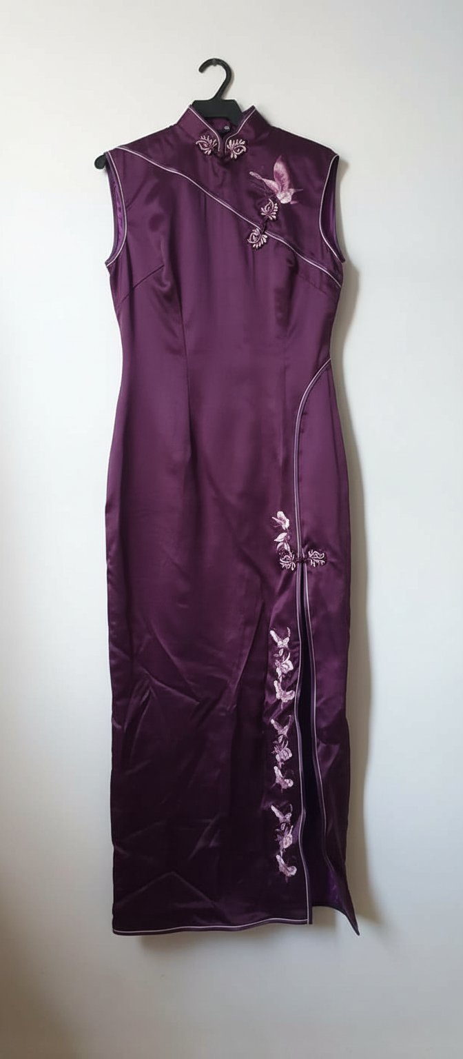Robe en vrai soie chic longue