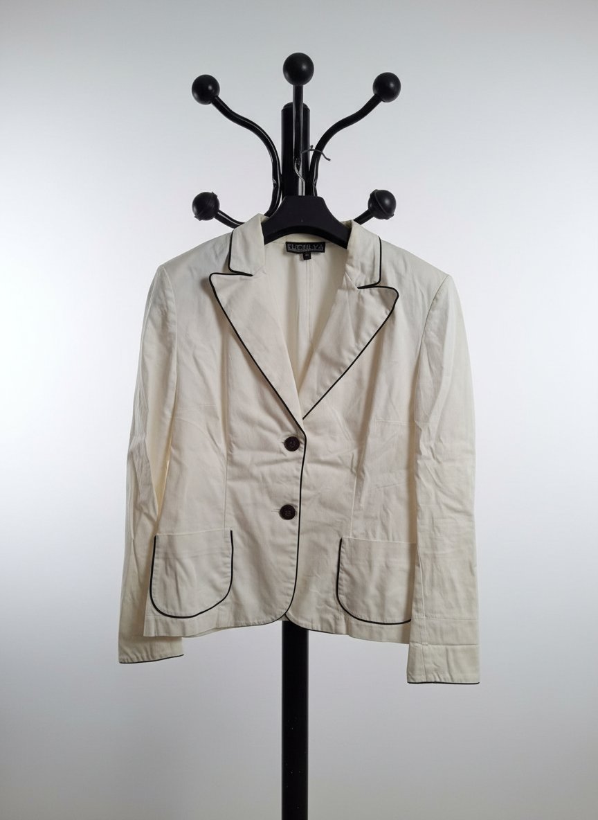 Veste blanche avec manche longue