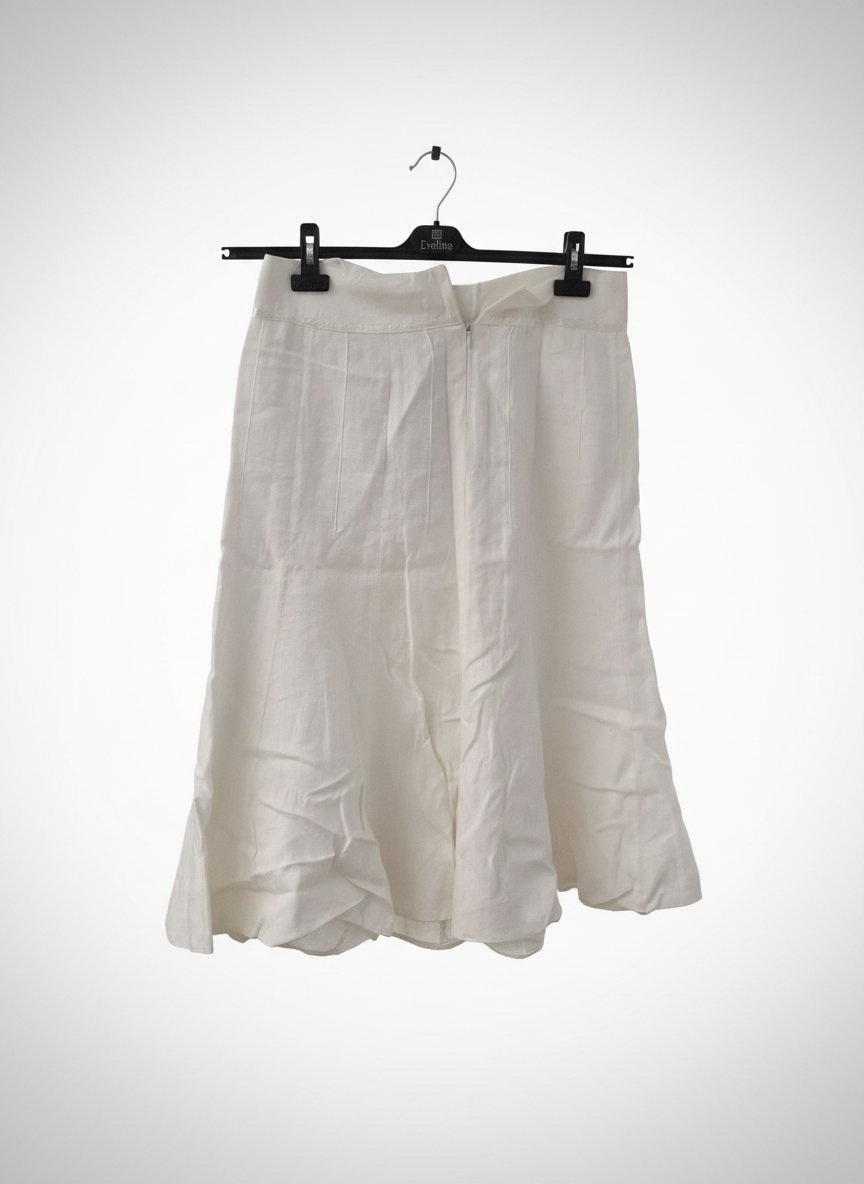 Jupe blanche en lin