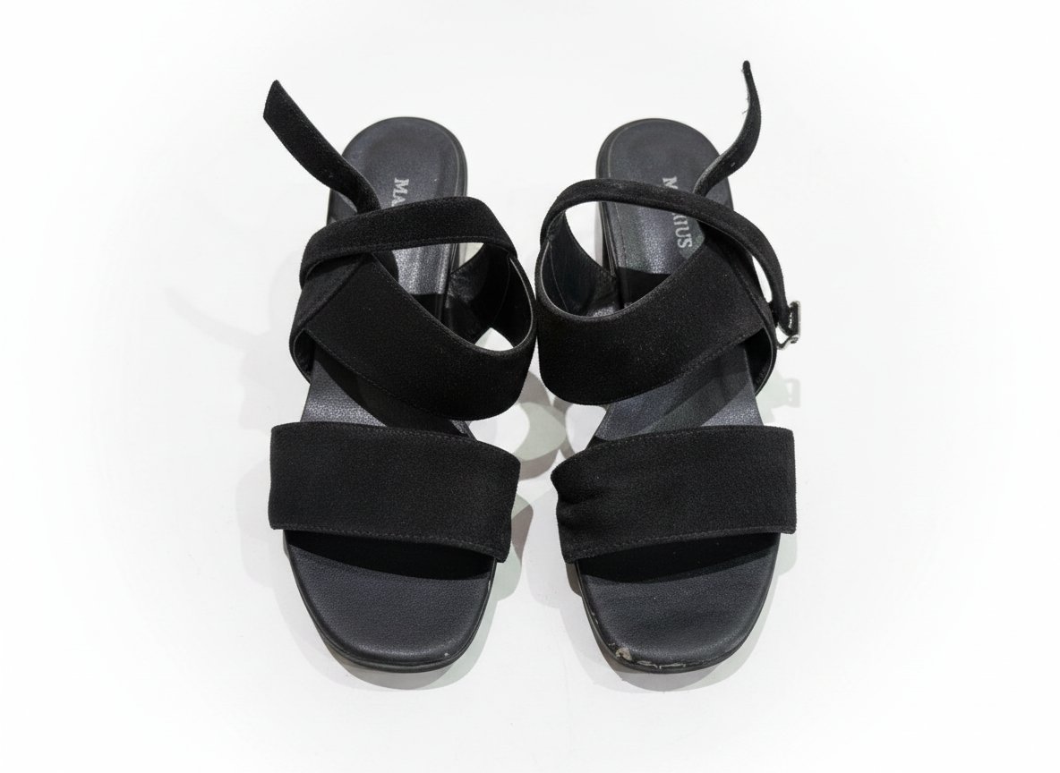 Sandales en din noir