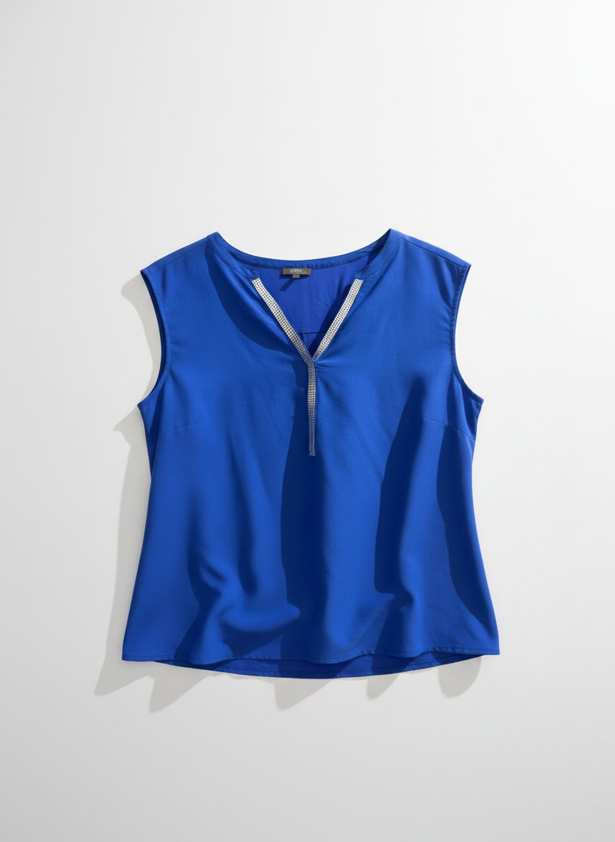 Chemisier en bleu turquoise