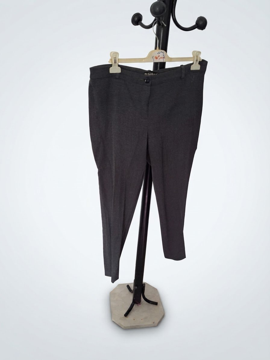 Pantalon en laine gris fuchika