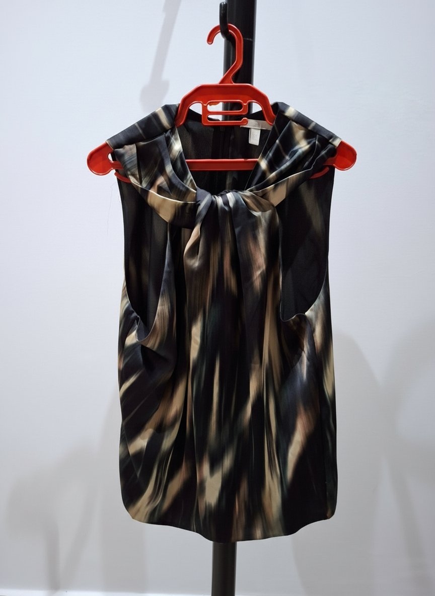 Chemisier satin tigre