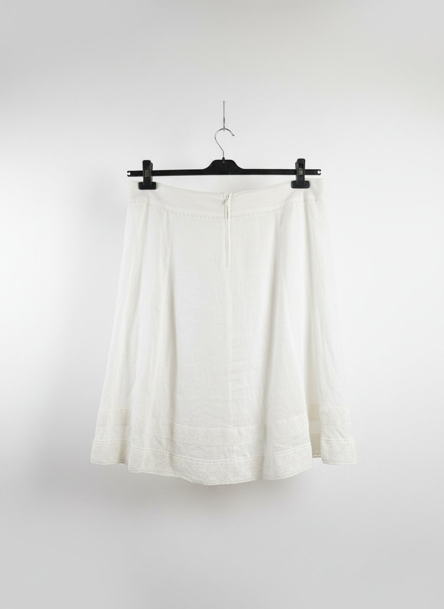 Jupe en lin blanche