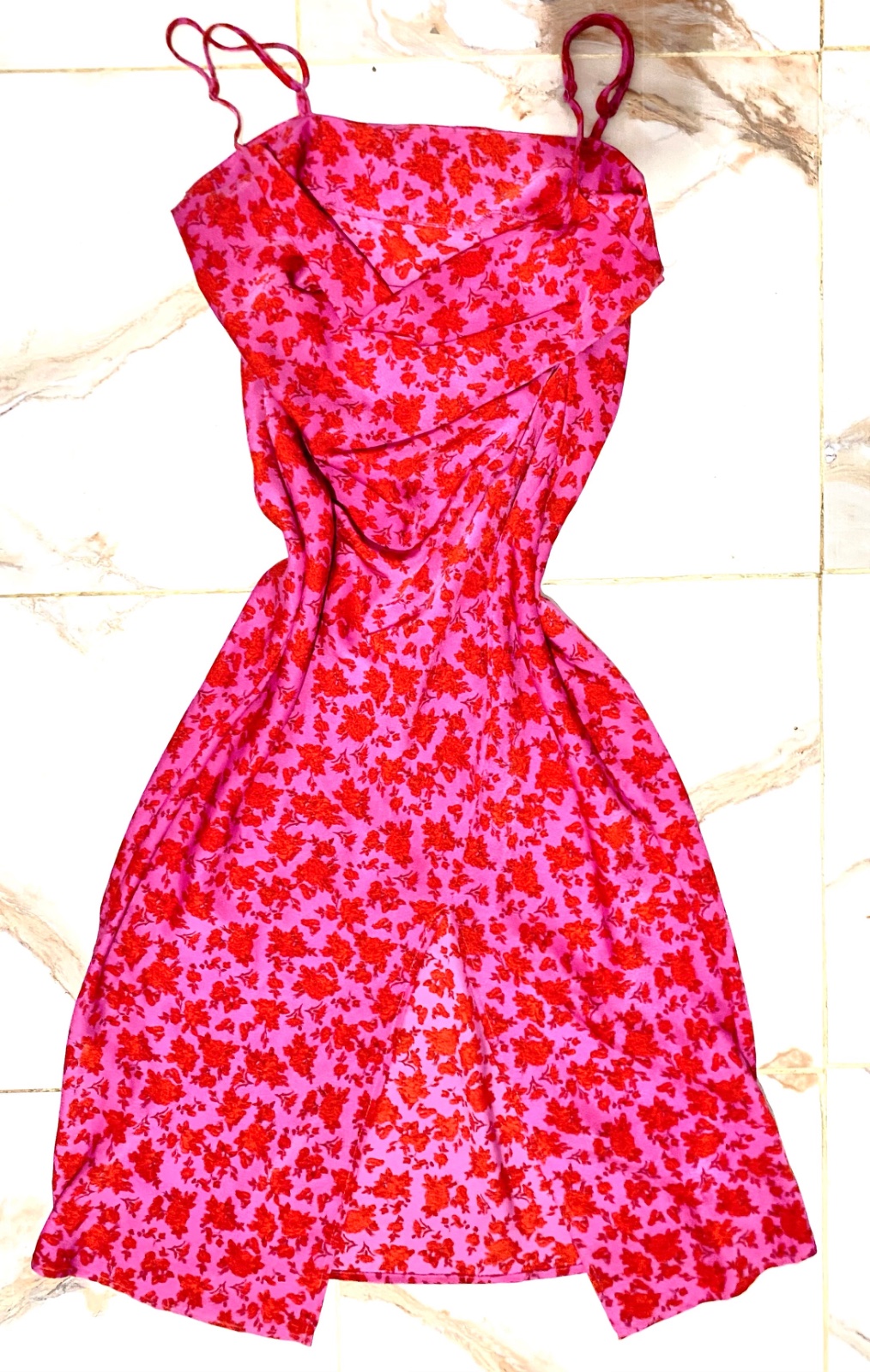 Robe effet satinée